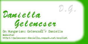 daniella gelencser business card